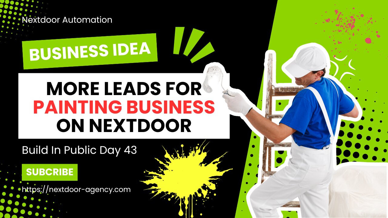 Nextdoor Business Idea Painting Niche - Build In Public Day 43