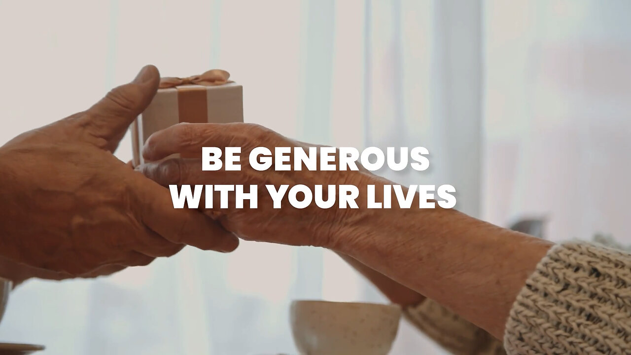 Be Generous With Your Lives | Moment of Hope | Pastor Brian Lother