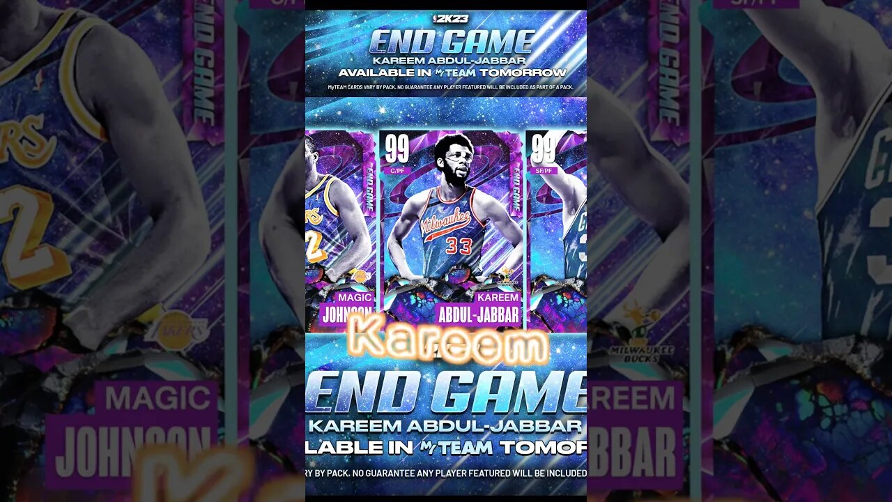 Guaranteed End Game Kareem Abdul-Jabbar #nba #basketball #nba2k23 #myteam #endgame