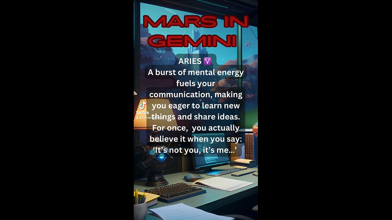 ARIES ♈️- Mars in Gemini energy and influence #astrology #tarotary #aries