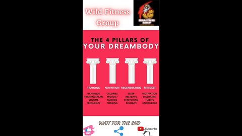 🔥The 4 pillars of your dream body🔥#shorts🔥#viralshorts🔥#fitnessshorts🔥#wildfitnessgroup🔥