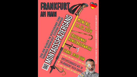 #StephanKramer #MussWeg - Montagsspaziergang in Frankfurt von #KLARTEXT & #DauerwelleDemoreport