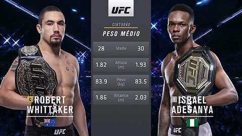 Robert Whittaker x Israel Adesanya 1 | LUTA COMPLETA | UFC 305