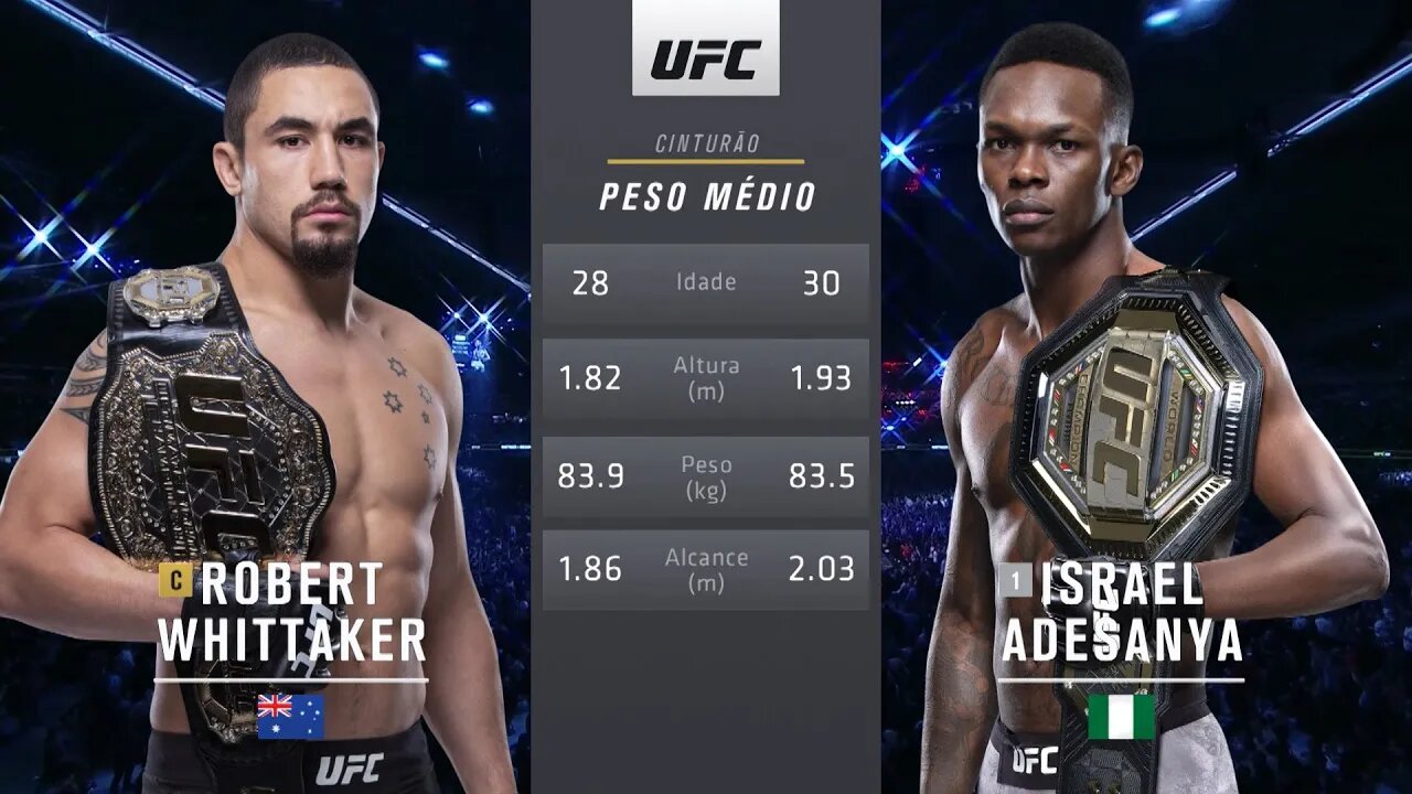 Robert Whittaker x Israel Adesanya 1 | LUTA COMPLETA | UFC 305