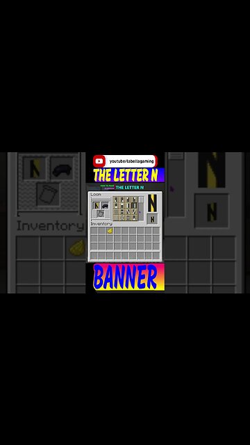 How To Make The Letter N Banner | Minecraft