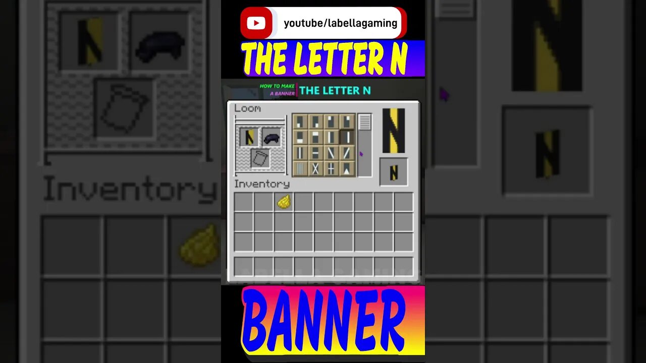 How To Make The Letter N Banner | Minecraft