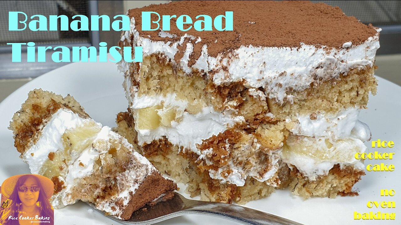 Banana Bread Tiramisu Recipe | No Oven Cake Recipe | Without Oven Banana Bread | RICE COOKER CAKES