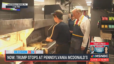 Lefties Are NOT Lovin' It! MSNBC Has 'McMeltdown' Over Trump's McDonald's Visit And LOL