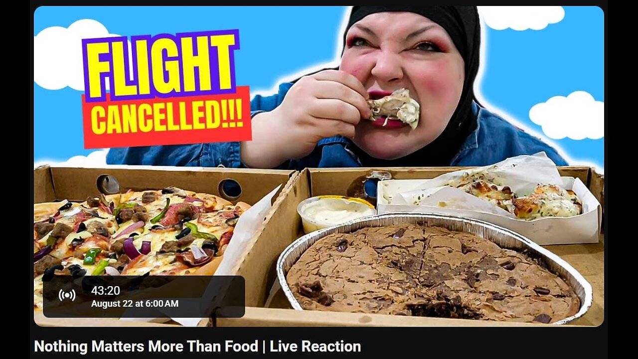 8-22-2024 The YouTube Underground "Nothing Matters More Than Food" w/ live chat (starts at 43:00)