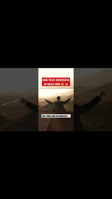 How to be SUCCESSFUL in sales jobs 🤯💸💸💸