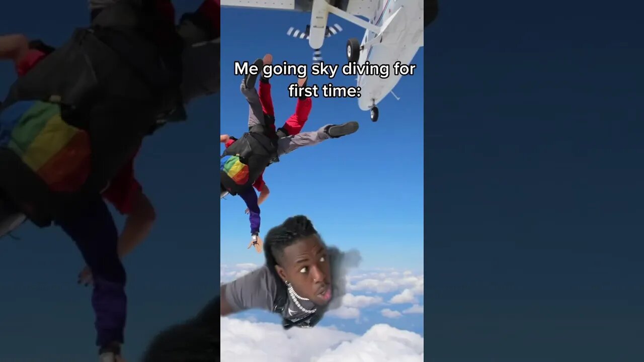 When I go skydiving for first time 😭 #emanskit
