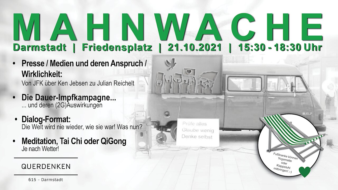 Mahnwache 21.10.21 DARMSTADT - für eine #diskriminierungsfreiegesellschaft