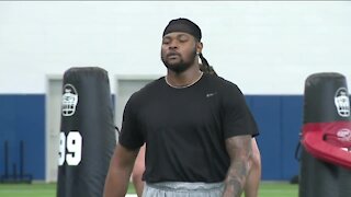 Rashan Gary participates in 'D-Line retreat' in Houston