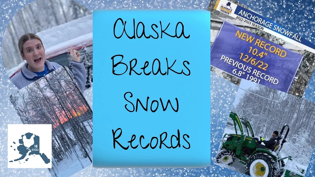 Alaska #vlogmas Day in the life | Massive record breaking Snow storm 2022