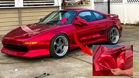 WRAP GIVEAWAY | How I Wrap Complicated 90s Mirrors Toyota MR2