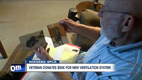 Veteran donates $50K to Niagara SPCA