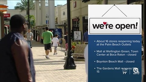 Palm Beach Outlets and more reopen with new preventive measures