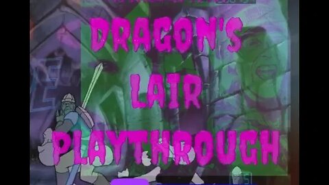 Dragon's Lair Playthrough - retro game from 1983 - PS3 streamed to PS5
