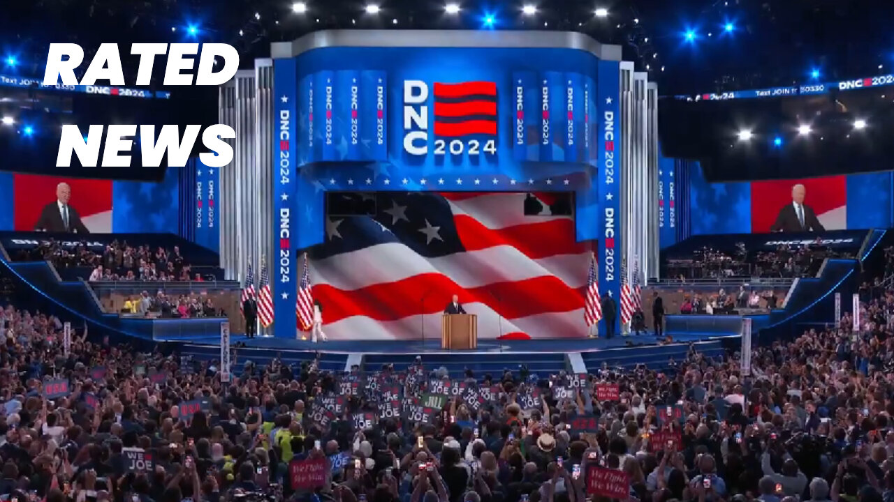 Biden Takes Stage to Cheers and Applause at DNC Convention 2024