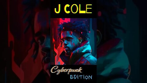 J Cole Cyberpunk Art Edition #jcole #music #hiphop #rapper