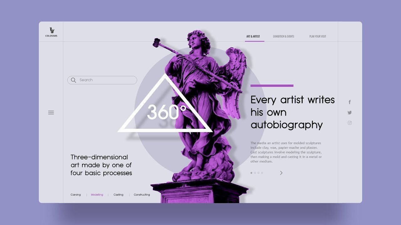 UI Design Uisng Adobe XD | How To Make A Website User Interface Design