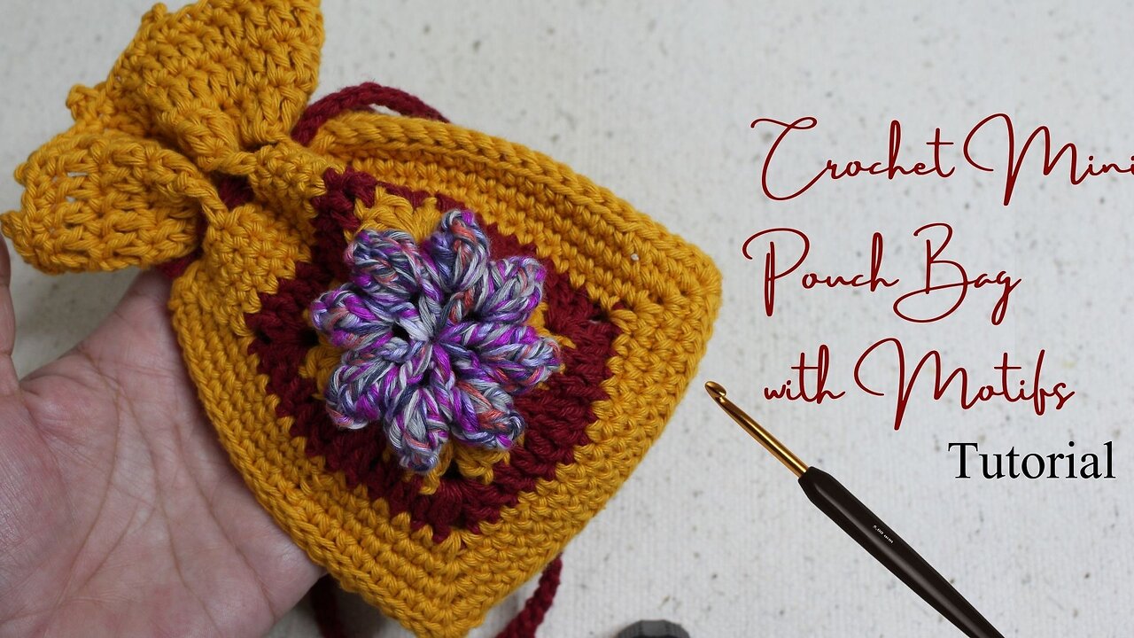 Easy Crochet Pouch for Beginners Tutorial | DIY Crochet Project 🧵