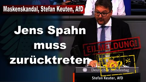 Stefan Keuten, AfD, zum Maskenskandal,