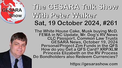 2024-10-19 GESARA Talk Show 261 - Saturday