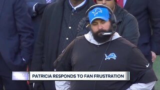 Matt Patricia insists he believes in Lions' process
