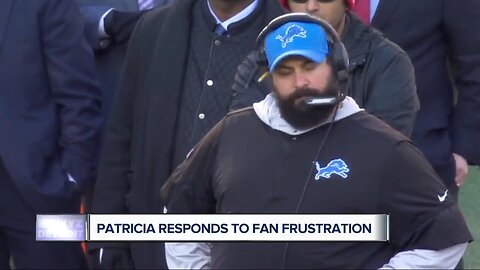 Matt Patricia insists he believes in Lions' process