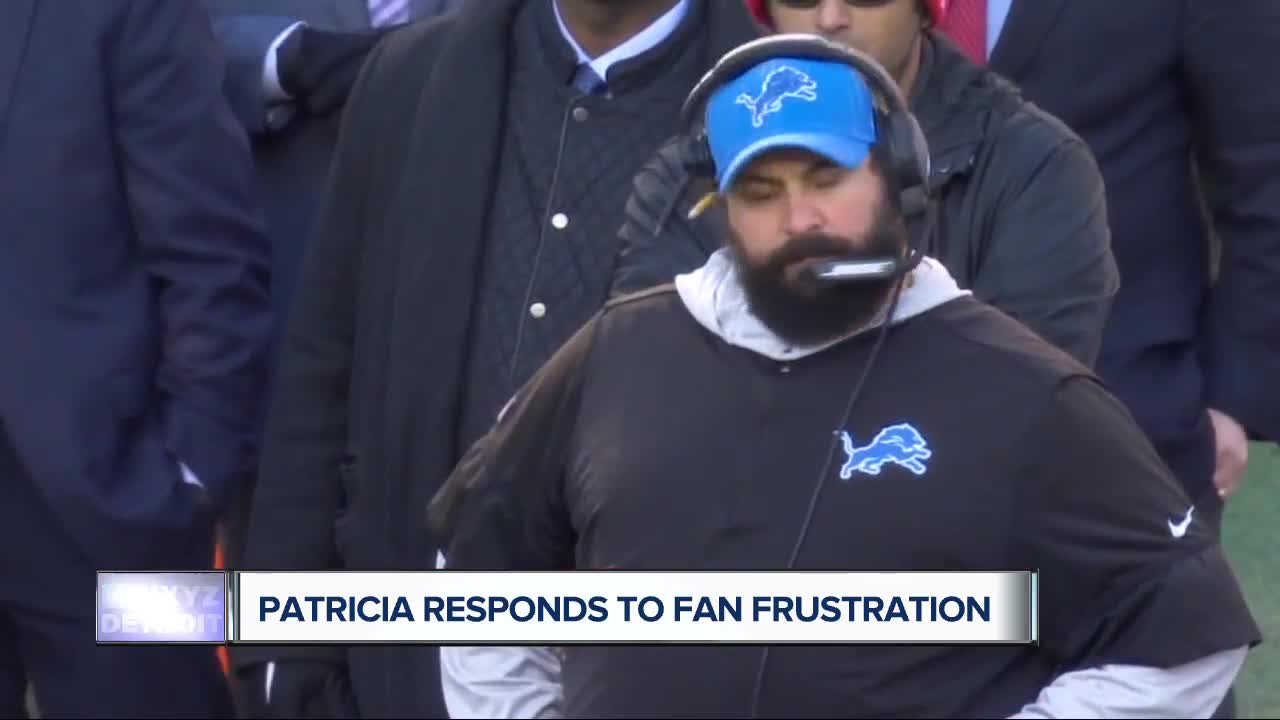 Matt Patricia insists he believes in Lions' process