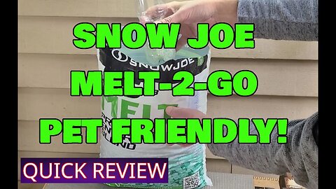 Snow Joe Melt 2 Go! Ice and Snow Melt