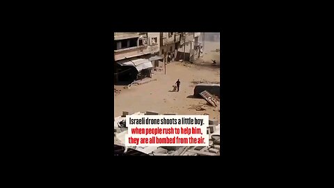 An Israeli drone targeted a child with live ammunition on a street in northern Gaza. ⏬⏬⏬ Read descrp