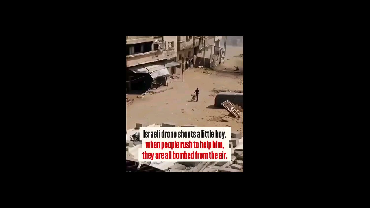 An Israeli drone targeted a child with live ammunition on a street in northern Gaza. ⏬⏬⏬ Read descrp
