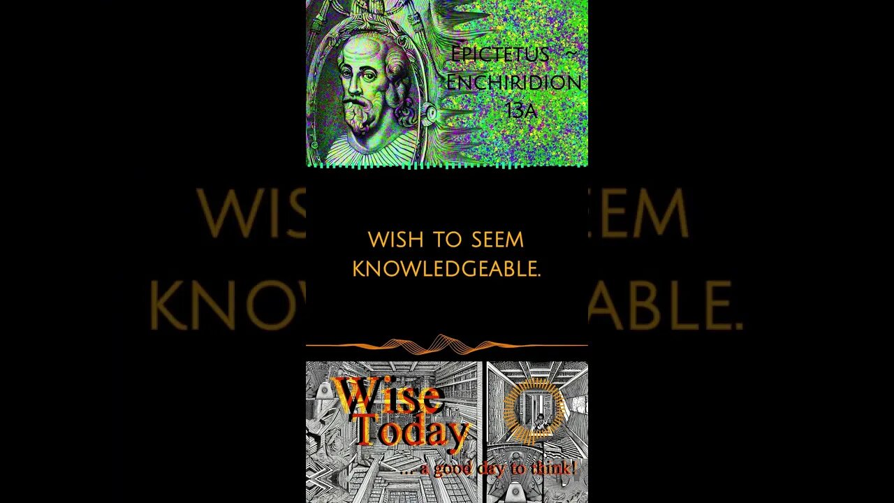 WiseToday ~ Epictetus - Enchiridion (13a) #philosophy #stoicism #shorts