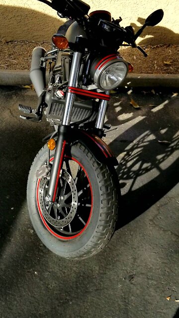 Motorcycle reflective strips!