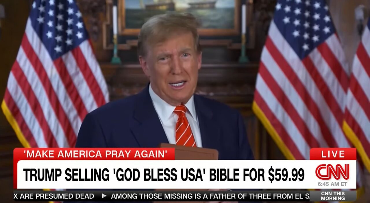 'Make America pray again': Trump enters the market with Bible sales