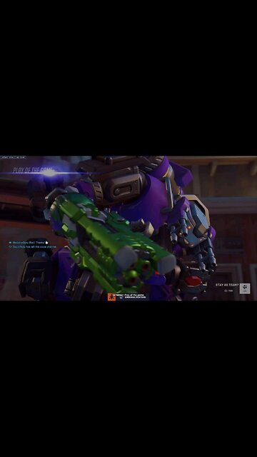 Orisa pulls them in Mei freezes them in place