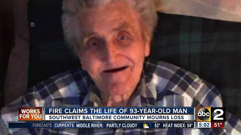 Fire claims the life of 93-year-old man