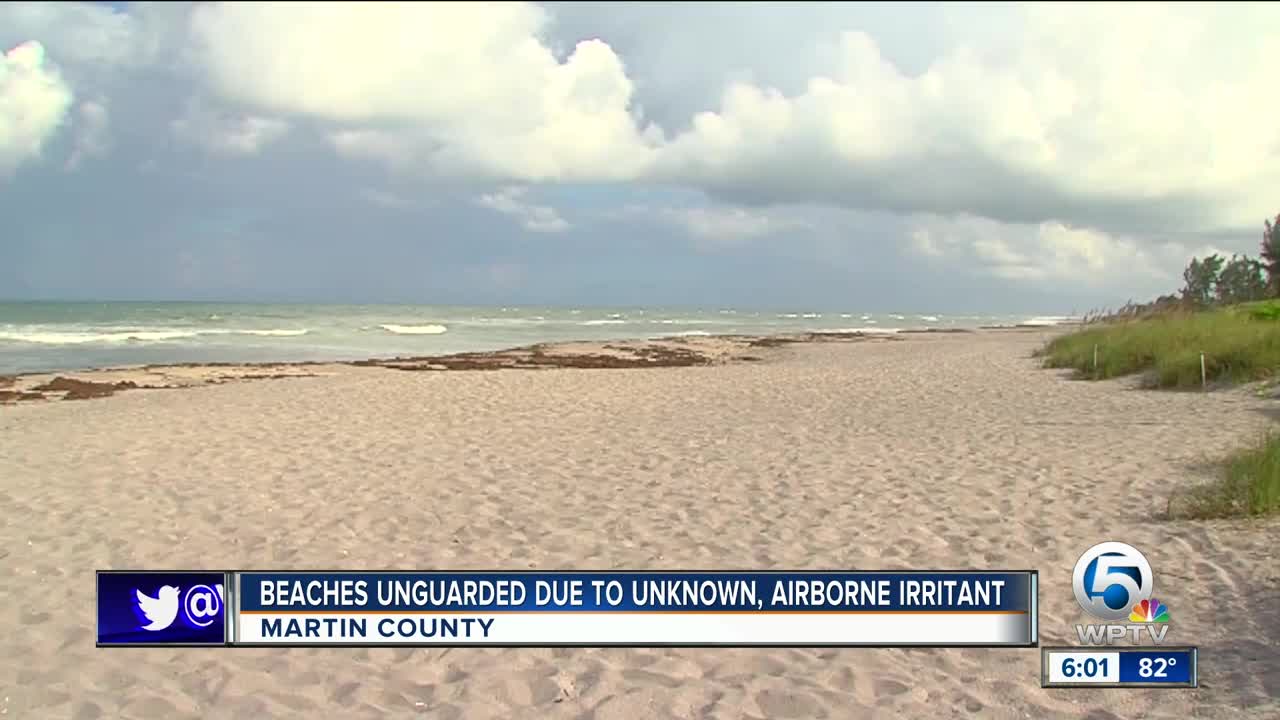 Martin County beaches closed due to unknown airborne irritant