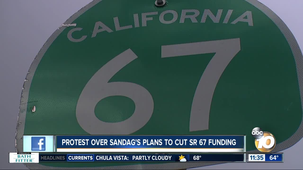 SANDAG plans to slash SR-67 expansion funds meets opposition