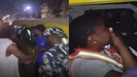 Voters prevent INEC officers from leaving after they allegedly refused to upload results in Berger