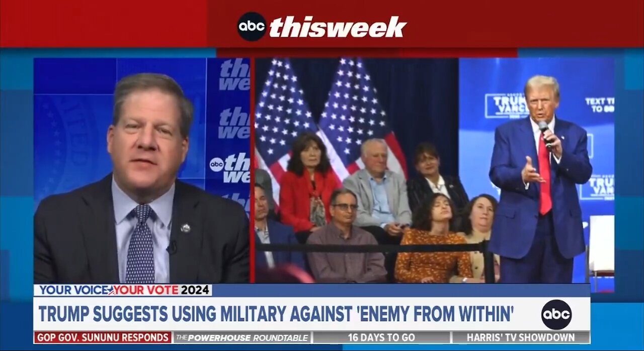 Gov Chris Sununu: There's No Evidence Trump Would Go After Political Opponents