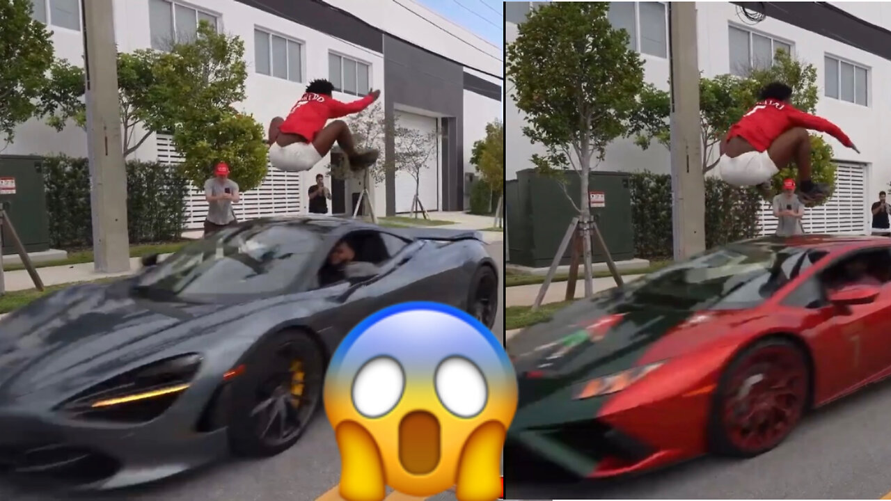iShowSpeed Jumps Over a Lamborghini & McLaren Live On Stream 😱🙆🏿♂️ (REAL FOOTAGE)
