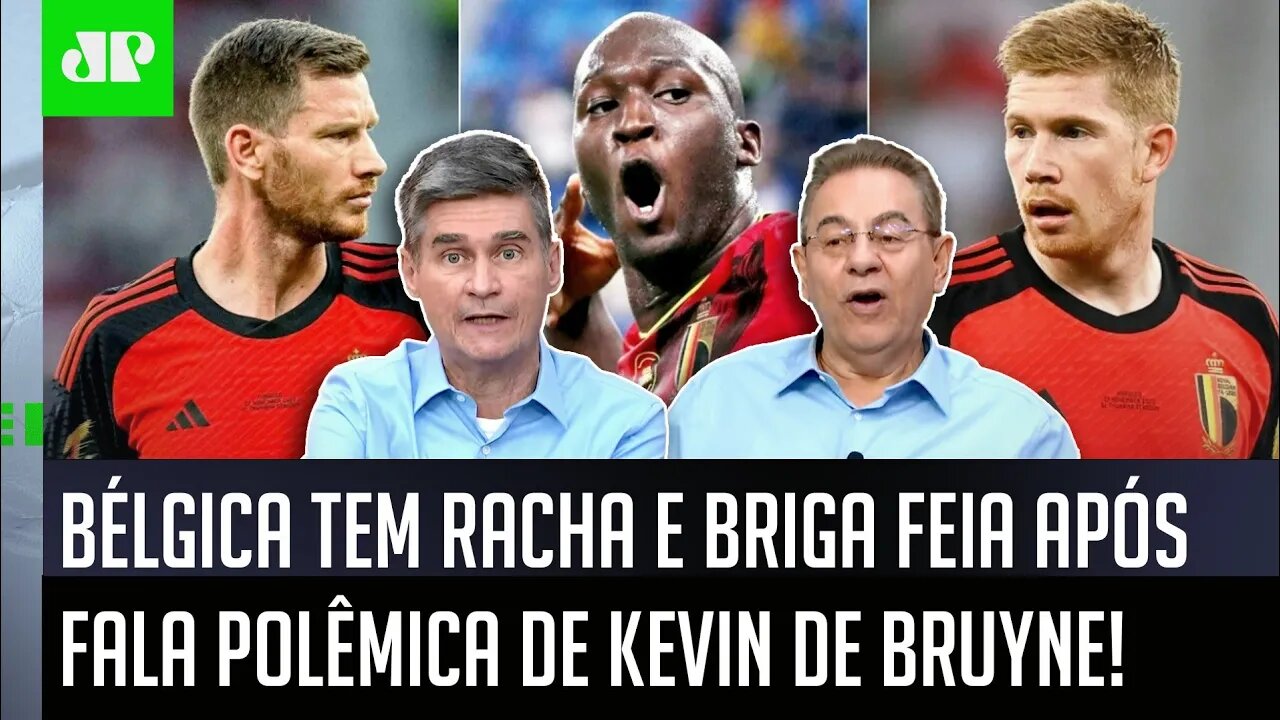 TRETA! "Cara, o Lukaku TEVE que..." BRIGA FEIA na Bélgica após FALA de De Bruyne gera RACHA na Copa!