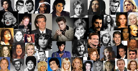 EPIC: JFK Jr, ELVIS, LENNON, DIANA, MJ, MORRISON, MARLEY, MERCURY, PRINCE, COBAIN, TUPAC and More !!