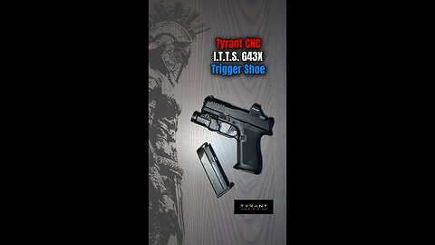 Tyrant CNC I.T.T.S. G43X Trigger Shoe: PSA Dagger Micro Black/Gold