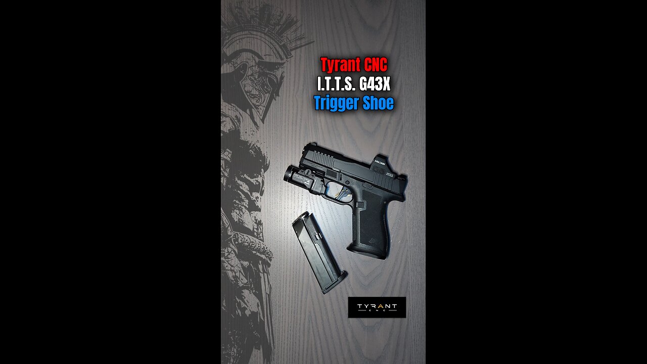Tyrant CNC I.T.T.S. G43X Trigger Shoe: PSA Dagger Micro Black/Gold