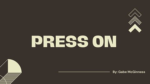 Press On | Philippians 3:12-16 | Gabe McGinness
