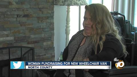Woman fundraising for new wheelchair van